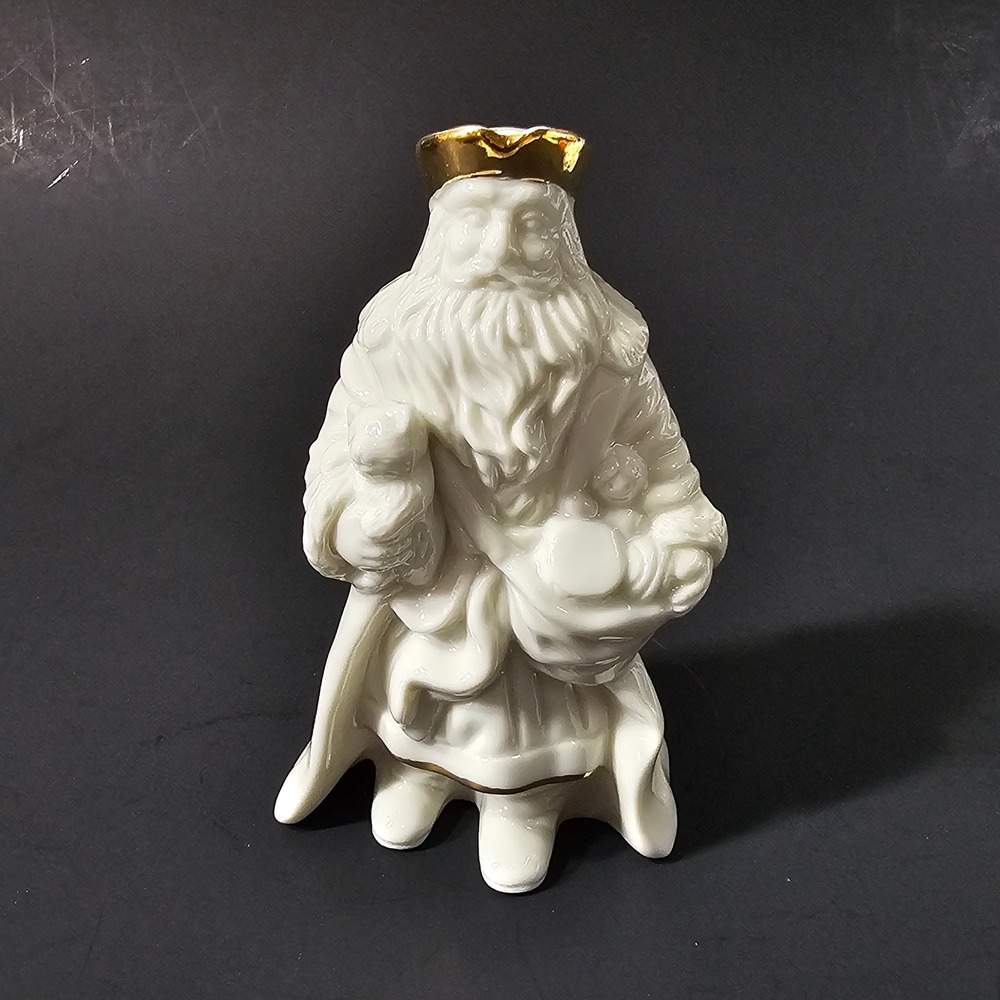 Lenox Santa Claus Figure Gold Trim Porcelain Figurine Father Christmas‎ 4.5"